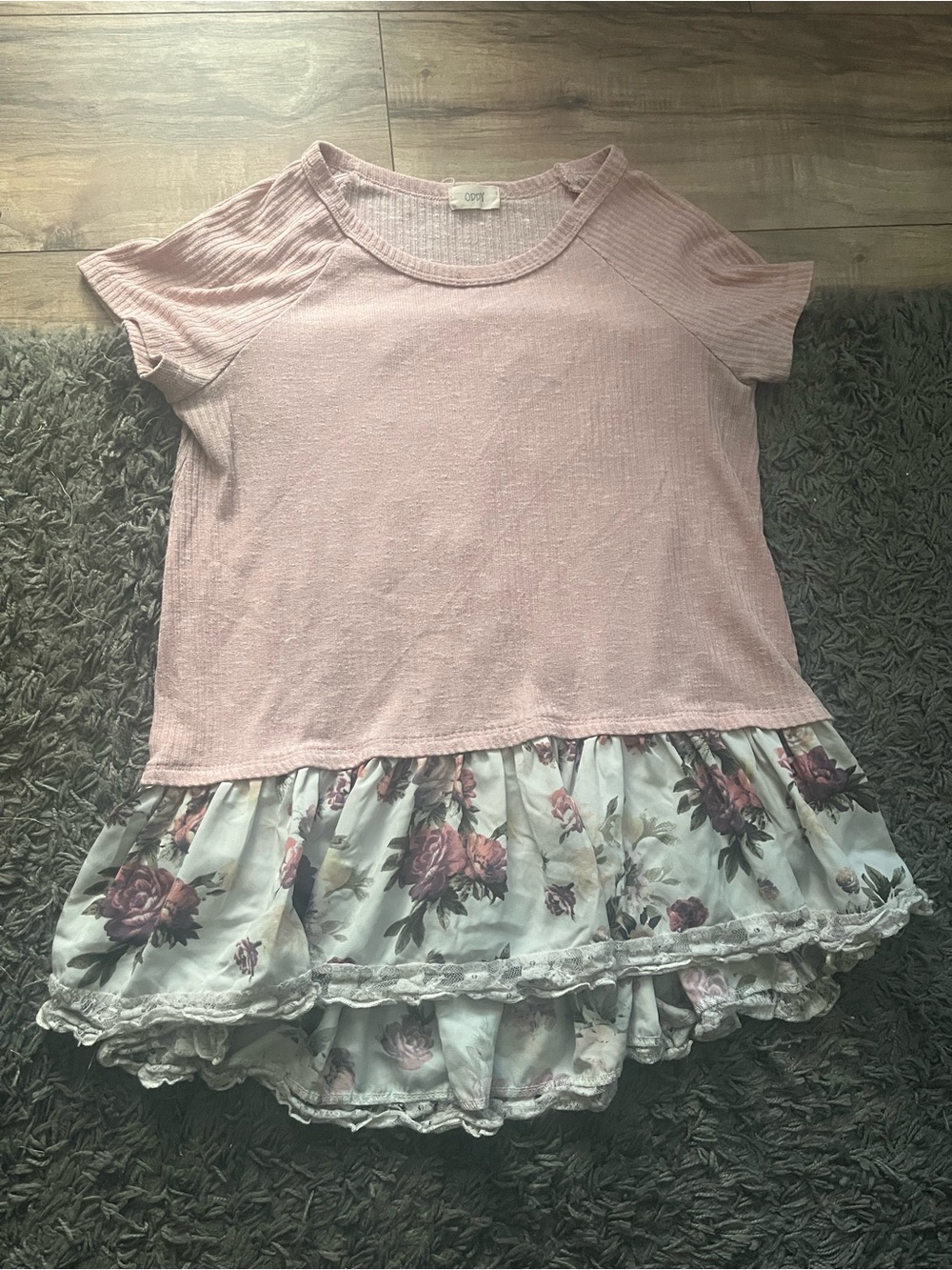 Floral Hem Blouse